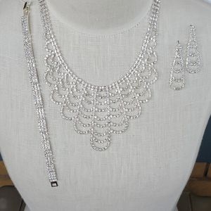 CHARLESTONE BUNDLE AUSTRIAN CRYSTAL & SILVER 3PCS